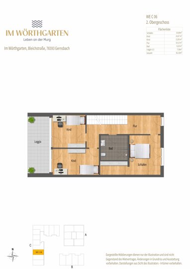 Maisonette zur Miete 1.739 € 4 Zimmer 165,6 m² Gernsbach Gernsbach 76593