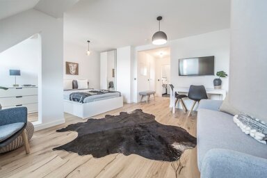 Wohnung zur Miete Wohnen auf Zeit 1.400 € 2 Zimmer 50 m² frei ab sofort Augustastraße Pempelfort Düsseldorf 40477