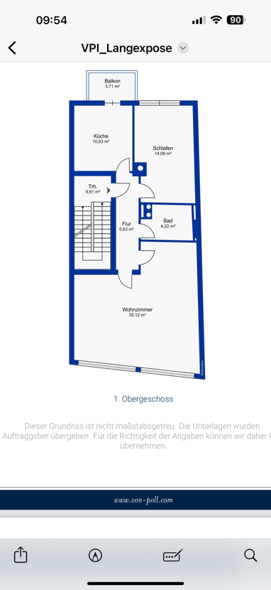 Wohnung zur Miete 730 € 2 Zimmer 73 m² Markt 20 Altstadt Schweinfurt 97421