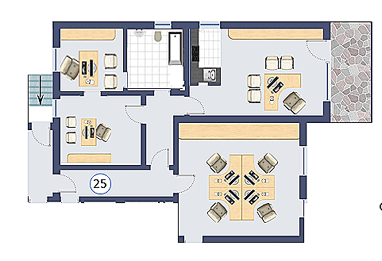 Bürofläche zur Miete Provisionsfrei 1.270 € 4 Zimmer 127 m² Bürofläche Südost Hanau 63450