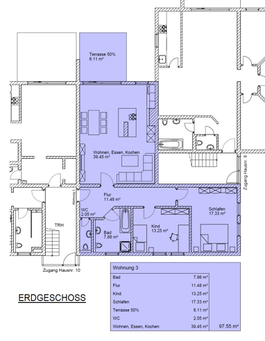 Wohnung zum Kauf Provisionsfrei 339.800 € 3 Zimmer 97,6 m² Erdgeschoss Bismarckstraße 10 Neustadt Neustadt an der Aisch 91413