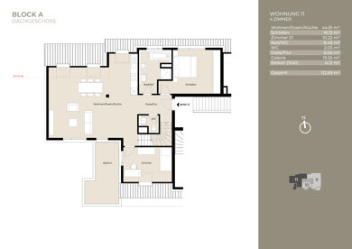 Maisonette zur Miete 1.950 € 4 Zimmer 112,7 m² frei ab sofort Plieningen Stuttgart 70599