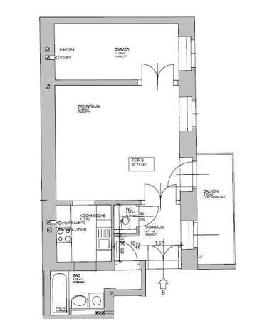 Wohnung zum Kauf 249.000 € 2 Zimmer 51 m² Wien 1090