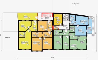 Wohnung zum Kauf Provisionsfrei 229.000 € 4 Zimmer 64,3 m² 1. Geschoss Hauptstr. 39 & 41 Stockach Stockach 78333