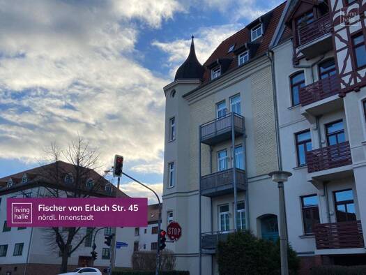 Wohnung zur Miete 550 € 3 Zimmer 73,1 m² 3. Geschoss frei ab 01.02.2026 Fischer-von-Erlach-Straße 45 Giebichenstein Halle (Saale) 06114