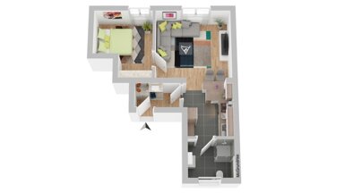 Wohnung zur Miete 400 € 2 Zimmer 43 m² EG Roßtal Roßtal 90574