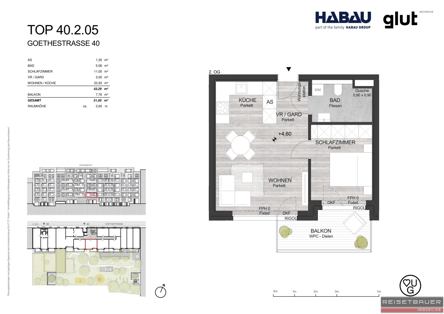 Wohnung zum Kauf 261.000 € 2 Zimmer 43,3 m²<br/>Wohnfläche 2.<br/>Geschoss 31.12.2026<br/>Verfügbarkeit Waldegg Linz 4020