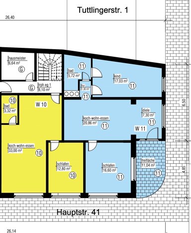 Wohnung zum Kauf provisionsfrei als Kapitalanlage geeignet 229.000 € 3 Zimmer 74,3 m² Hauptstr. 41 Stockach Stockach 78333