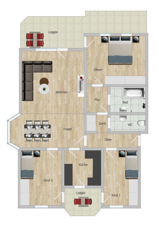 Wohnung zum Kauf 397.000 € 4,5 Zimmer 93 m²<br/>Wohnfläche 3. Stock<br/>Geschoss Waiblingen - Kernstadt Waiblingen 071332