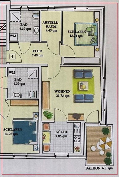 Wohnung zum Kauf provisionsfrei 120.000 € 2 Zimmer 63,5 m² EG Johann-Schroth-Straße Bad Bodenteich Bad Bodenteich 29389