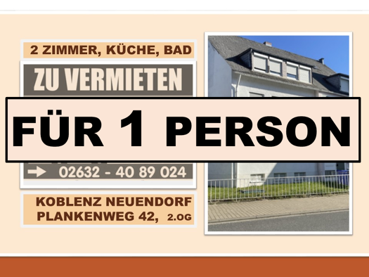 Wohnung zur Miete 660 € 2 Zimmer 66 m² 2. Geschoss Plankenweg 42 Neuendorf Koblenz 56070