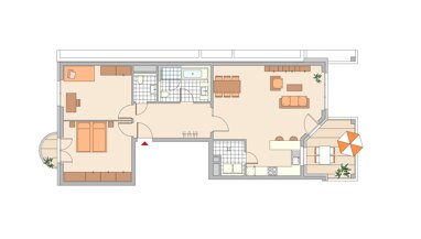 Wohnung zum Kauf Provisionsfrei 1.126.200 € 3 Zimmer 107,9 m² 6. Geschoss Hainer Weg 50 Sachsenhausen - Süd Frankfurt am Main 60599