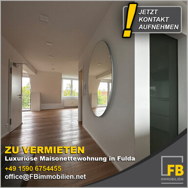 Maisonette zur Miete 1.675 € 3 Zimmer 110 m² 3. Geschoss frei ab sofort Am Rosengarten 14 Innenstadt Fulda 36037