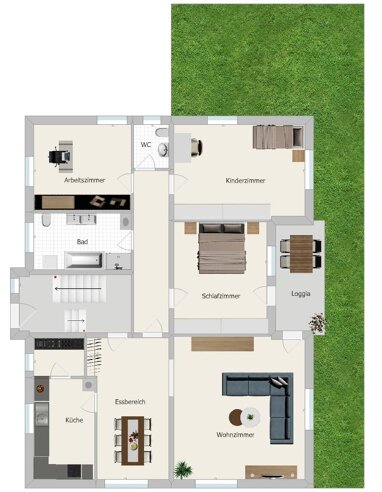 Wohnung zum Kauf 328.000 € 4,5 Zimmer 132 m² Erdgeschoss Ebing Rattelsdorf 96179