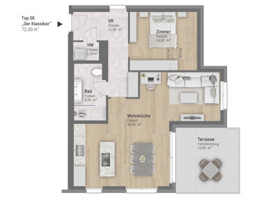 Wohnung zum Kauf 559.900 € 2 Zimmer 71,5 m² Rieglgasse 1 Wien 1210