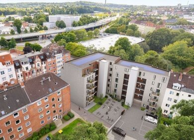 Wohnung zur Miete 1.185 € 2 Zimmer 70,2 m² 5. Geschoss frei ab sofort Sörensenstr. 14-16 Gaarden-Süd Kiel 24143