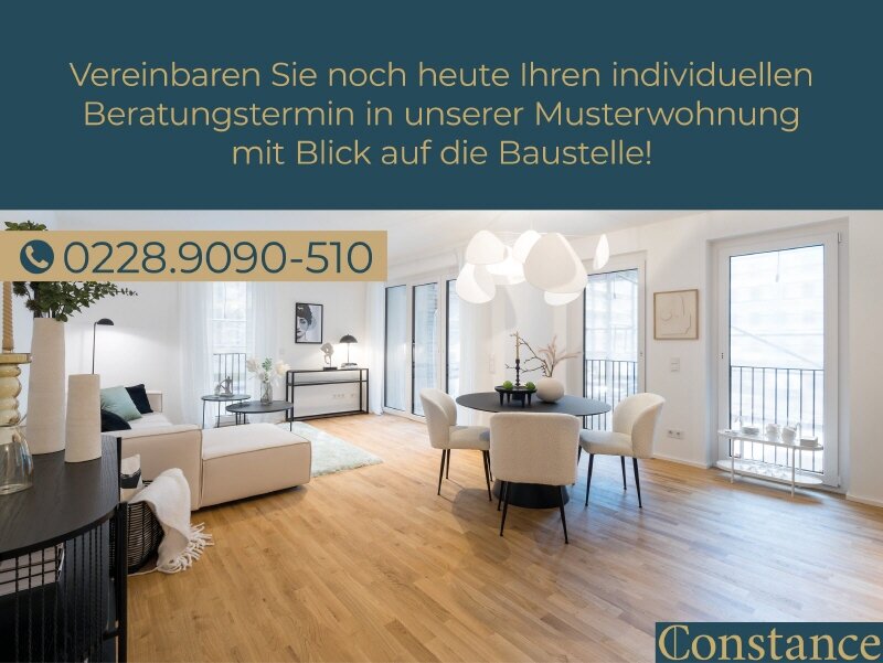 Wohnung zum Kauf Provisionsfrei 716.000 € 3 Zimmer 91,8 m²<br/>Wohnfläche 2. Stock<br/>Geschoss Bonner Talviertel Bonn 53115