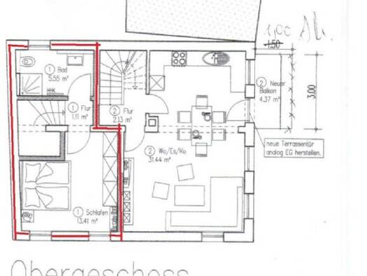Maisonette zur Miete 850 € 3 Zimmer 70 m² EG frei ab 01.01.2026 Münzgasse Schwabach 91126