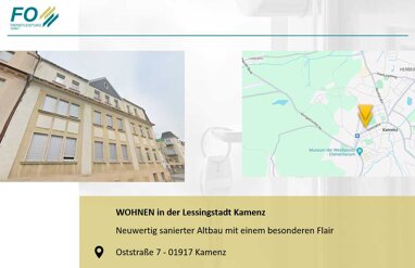 Wohnung zur Miete 530 € 2 Zimmer 62,7 m² Erdgeschoss Oststraße 7 Kamenz Kamenz 01917