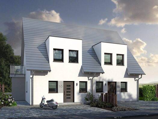 Doppelhaushälfte zum Kauf 272.999 € 3 Zimmer 113,6 m² 200 m² Grundstück Berg Metten 94526