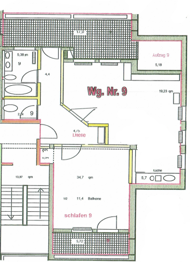 Wohnung zur Miete 690 € 2 Zimmer 79,5 m² 2. Geschoss Elchstraße 24 Rothenstadt Weiden in der Oberpfalz 92637