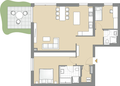 Wohnung zum Kauf provisionsfrei 691.500 € 3 Zimmer 103,3 m² EG Rotenbachtalstraße 33 Baden-Baden - Kernstadt Baden-Baden 76530