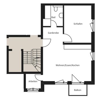 Studio zur Miete 1.180 € 2,5 Zimmer 63 m² 5. Geschoss frei ab 01.03.2025 Bieberer Straße 93A Lichtenplatte Offenbach am Main 63071