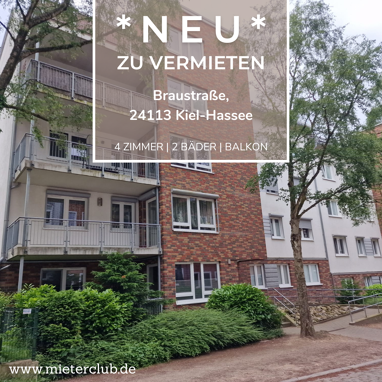 Wohnung zur Miete 1.400 € 4 Zimmer 115 m² 1. Geschoss Hassee Bezirk 4 Kiel 24113