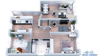 Wohnung zum Kauf Provisionsfrei 419.000 € 4 Zimmer 112 m² 1. Geschoss Eppelheim 69214