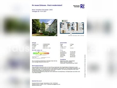 Wohnung zur Miete Tauschwohnung 530 € 2 Zimmer 53 m² Berlin 12099