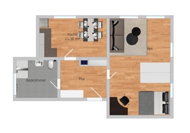 Wohnung zur Miete 570 € 1 Zimmer 51 m² Eltville Eltville am Rhein 65343
