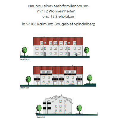 Terrassenwohnung zum Kauf provisionsfrei 394.527 € 2 Zimmer 70,1 m² 2. Geschoss frei ab sofort Am Spindelberg 12 a/b Kallmünz Kallmünz 93183