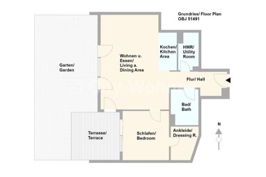 Wohnung zur Miete Wohnen auf Zeit 2.500 € 2 Zimmer 75 m² frei ab 15.05.2024 Ohlenkamp Groß Flottbek Hamburg 22607