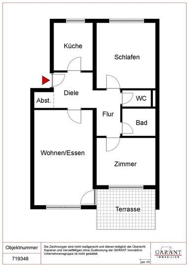Wohnung zur Miete 1.080 € 3 Zimmer 76 m² Oststadt Heilbronn 74074