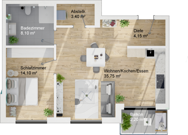 Wohnung zum Kauf Provisionsfrei 306.900 € 2 Zimmer 67,7 m² 1. Geschoss Reimelstraße 3 Ravolzhausen Neuberg 63543