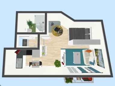 Wohnung zur Miete 320 € 1 Zimmer 40 m² 3. Geschoss Rüssenstraße 19 Wahlbezirk 12 Suhl 98527