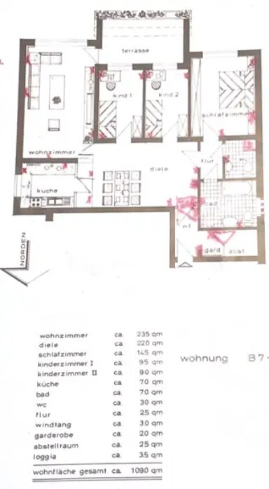 Wohnung zur Miete 700 € 4 Zimmer 109 m² frei ab sofort Gerhart-Hauptmann-Str 6 B Unterfeldhaus Erkrath 40699