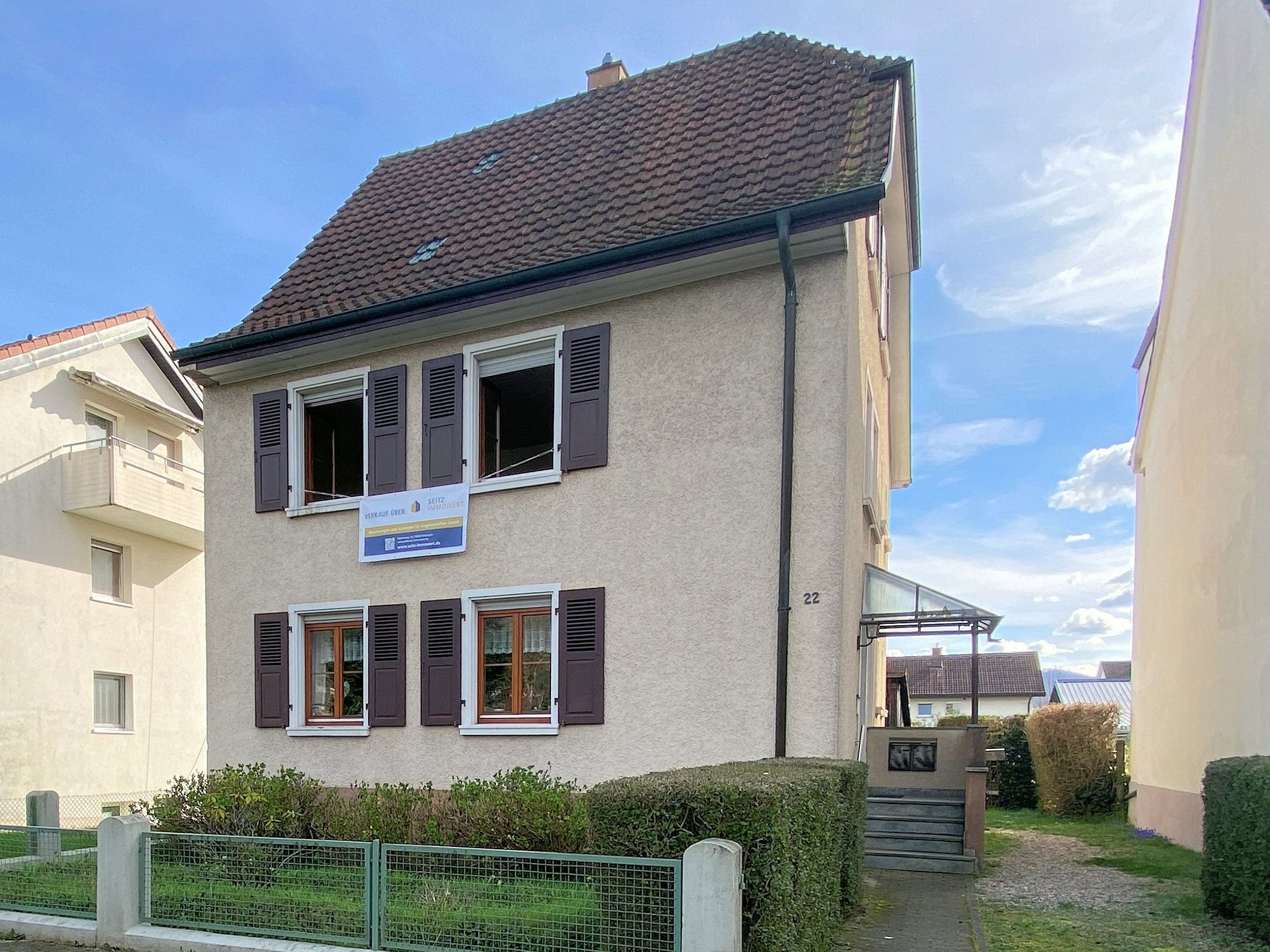 Mehrfamilienhaus zum Kauf 420.000 € 6 Zimmer 124,9 m² 608 m² Grundstück Kraftwerkstraße 22 Wyhlen Grenzach-Wyhlen / Wyhlen 79639