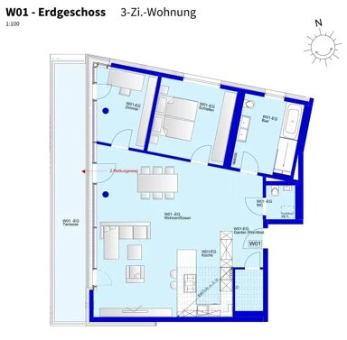 Wohnung zur Miete 700 € 3 Zimmer 111 m² frei ab sofort Archivstraße 13 Engelberg Winterbach 73650