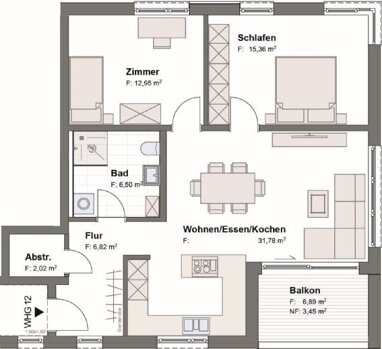 Wohnung zum Kauf Provisionsfrei 375.250 € 3 Zimmer 79 m² Bronnen Achstetten 88480