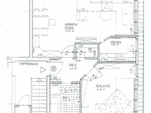 Wohnung zur Miete 630 € 2 Zimmer 58 m² 1. Geschoss frei ab 01.03.2026 Meisenweg 20 Streekermoor I Hatten 26209