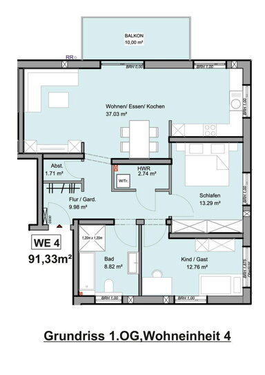 Wohnung zur Miete 910 € 3 Zimmer 91 m² 1. Geschoss Hauptstraße 36 Uhler 56290