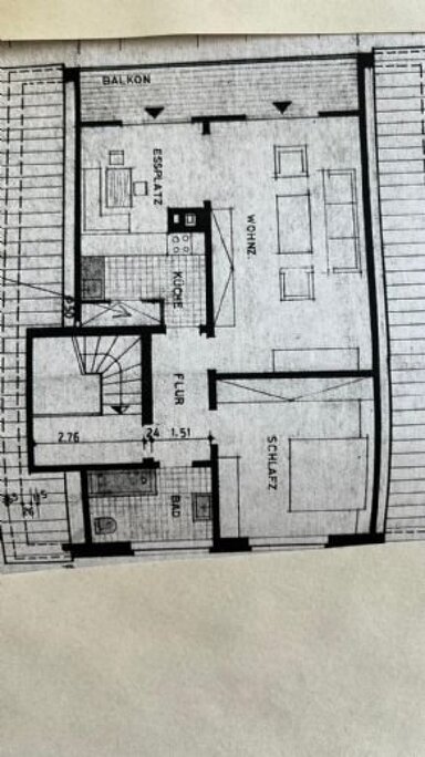 Wohnung zur Miete 490 € 2 Zimmer 70 m² 1. Geschoss Hohne Lengerich 49525