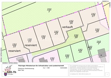 Grundstück zum Kauf Provisionsfrei 63.000 € 575 m² Grundstück In der Aue 0 Barchfeld Barchfeld-Immelborn 36456