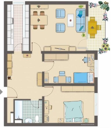 Wohnung zum Kauf Provisionsfrei 130.000 € 3 Zimmer 76 m² 4. Geschoss Danziger Straße 11 Innenstadt Wülfrath 42489