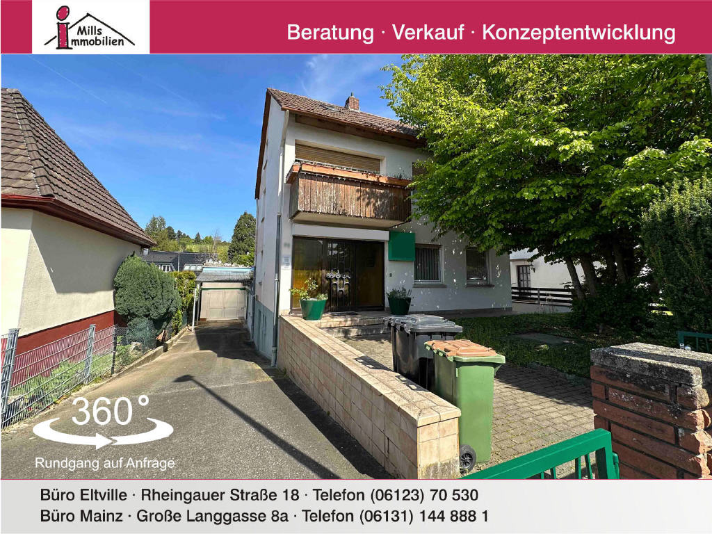 Einfamilienhaus zum Kauf 299.000 € 9 Zimmer 125 m²<br/>Wohnfläche 564 m²<br/>Grundstück Hechtsheim Mainz 55129