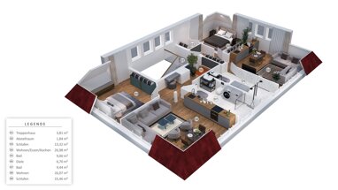 Wohnung zur Miete 550 € 2 Zimmer 55 m² 1. Geschoss Bad Lauterberg Bad Lauterberg 37154