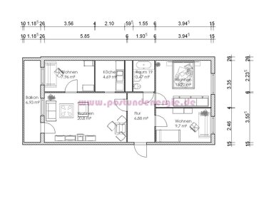 Wohnung zur Miete 213 € 4 Zimmer 68,6 m² 2. Geschoss frei ab 01.03.2025 Olvenstedter Scheid 95 Magdeburg 39130