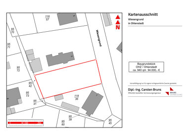 Grundstück zum Kauf Provisionsfrei 94.000 € 940 m² Grundstück Wiesengrund Ohlenstedt Osterholz-Scharmbeck 27711