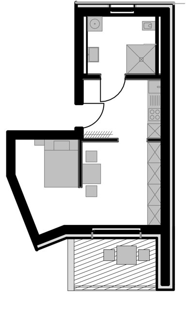 Wohnung zum Kauf provisionsfrei als Kapitalanlage geeignet 265.000 € 1,5 Zimmer 39,4 m² Südstadt 30 Fürth 90763